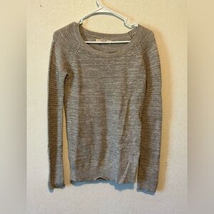LOFT | Women's Tan Crew Neck Sweater | Size XS